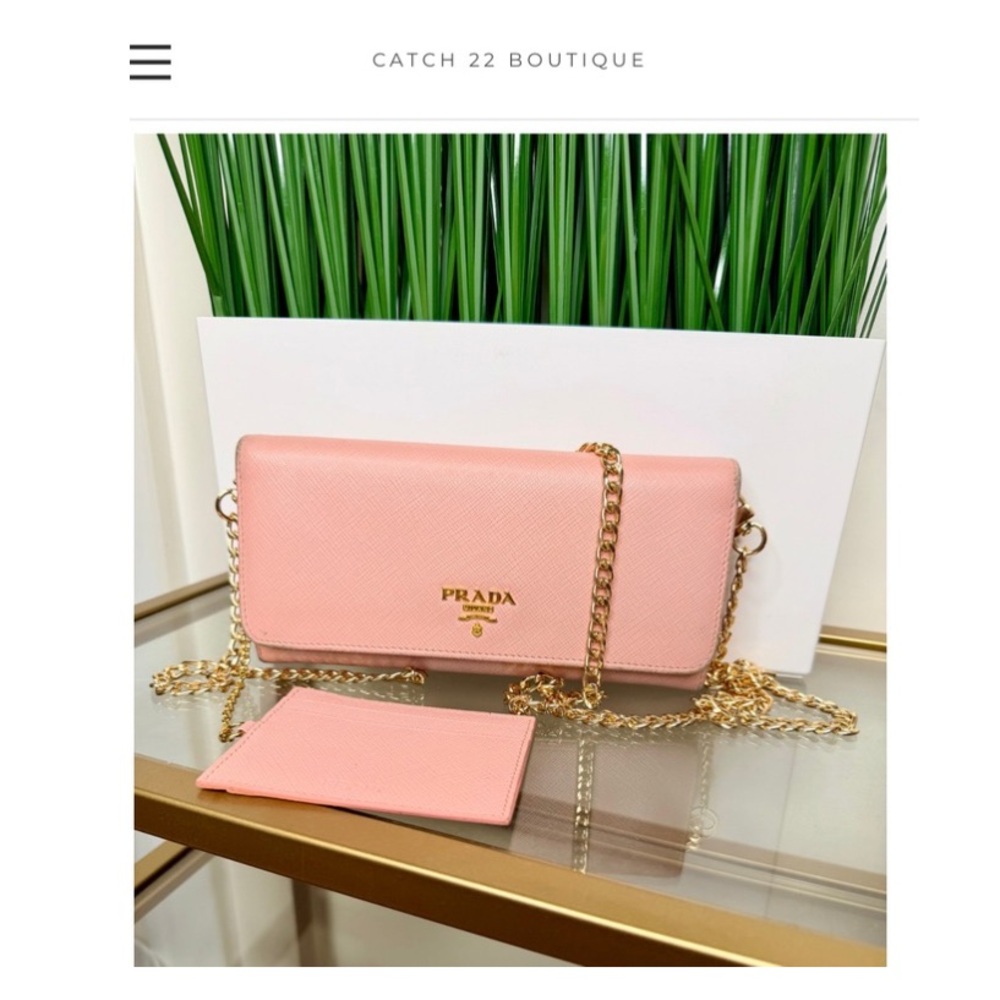 Prada Light Pink Saffiano Leather WOC